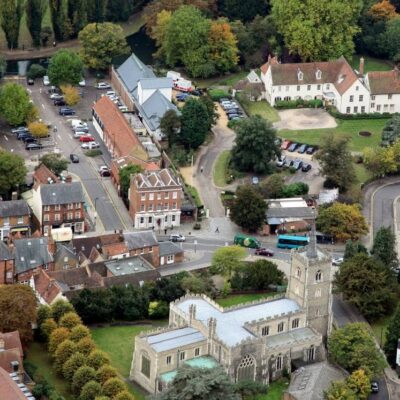 Town Centre Aerial Shot Compressed