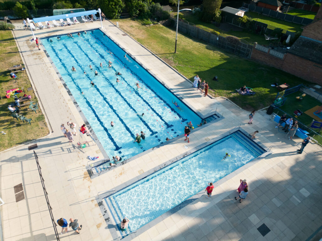 Ware Lido Aerial View