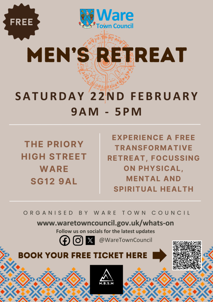 February Date Men's Retreat Poster A4