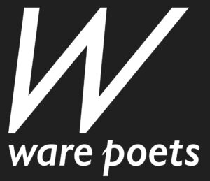 Ware Poets Logo White W On Black Bkgd