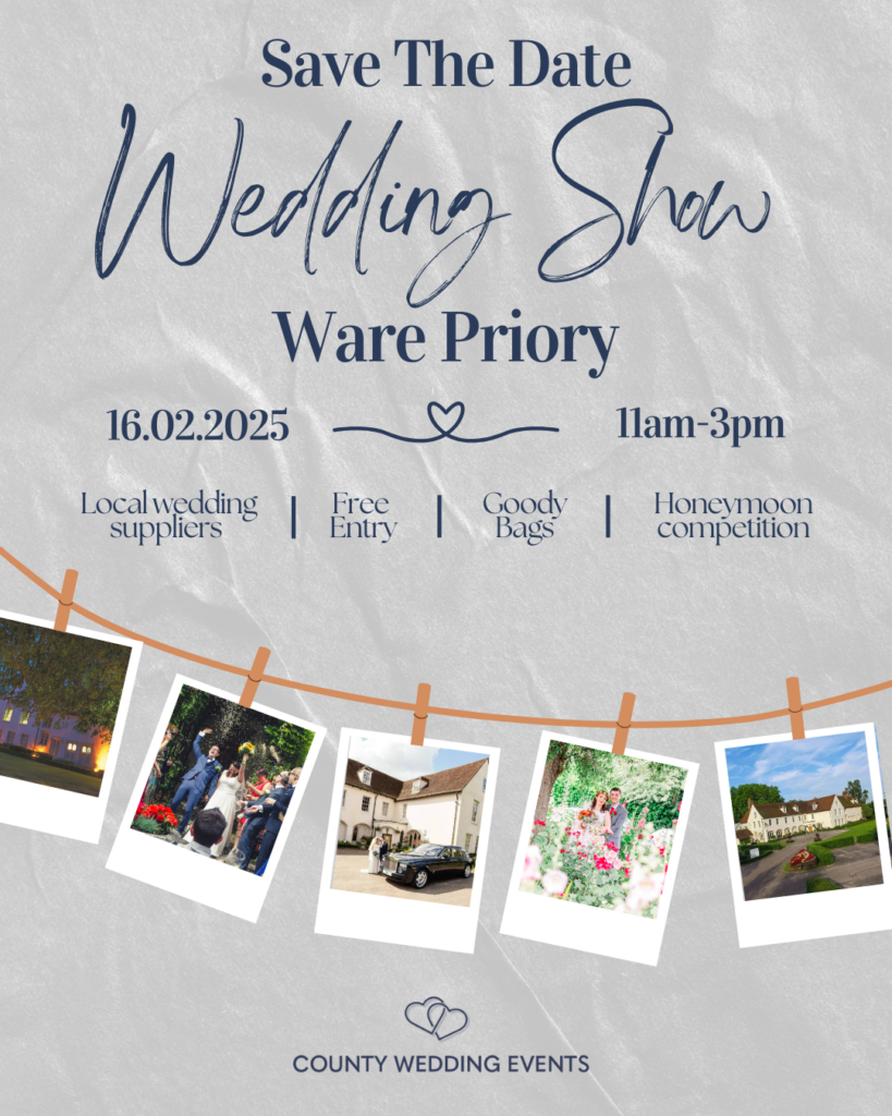 Ware Priory Bridal Invite